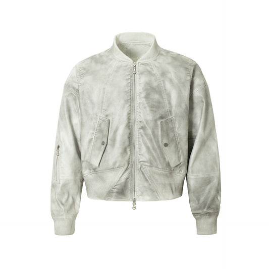 Jacket cuir teinté Wasteland