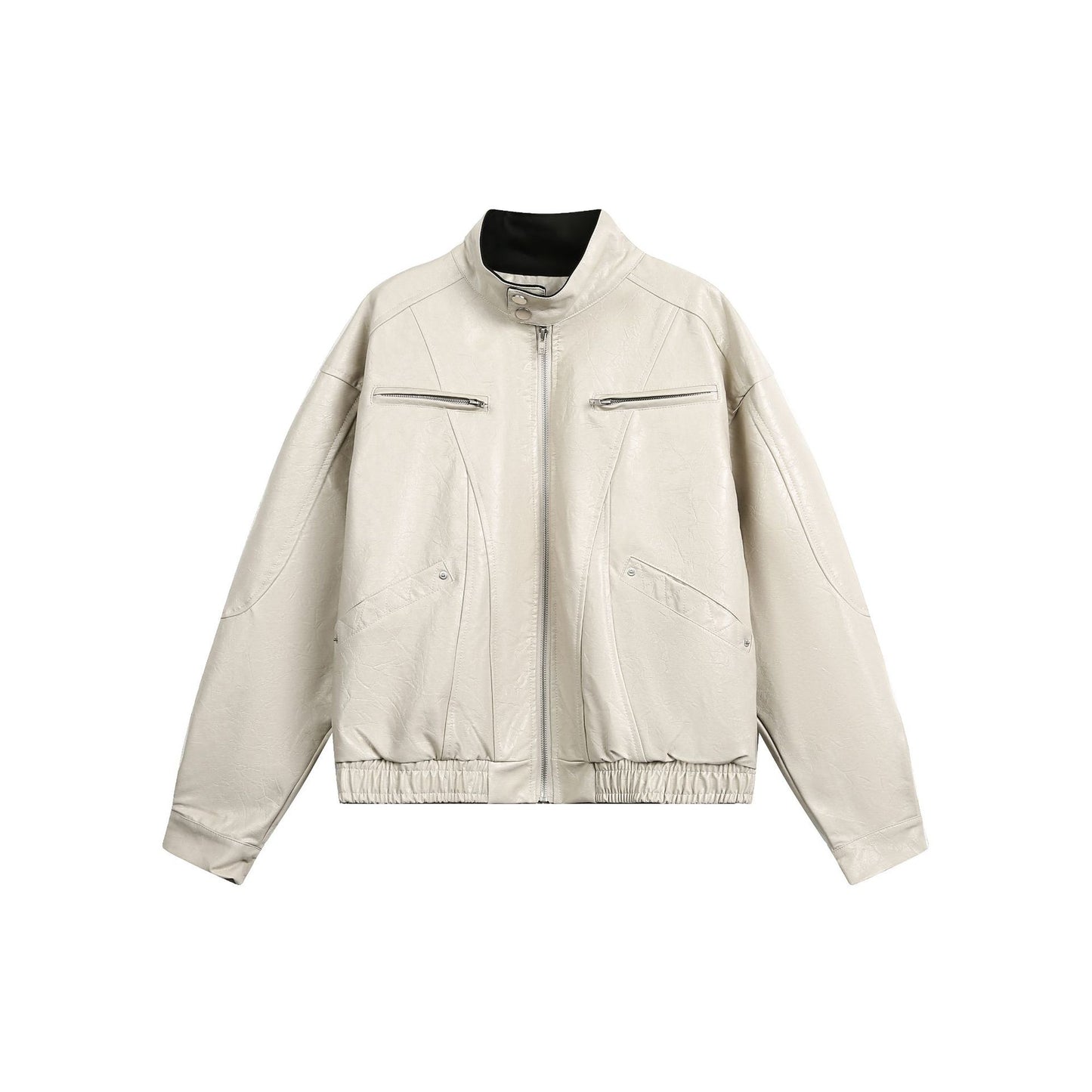 Jacket cuir Ryflect Beige