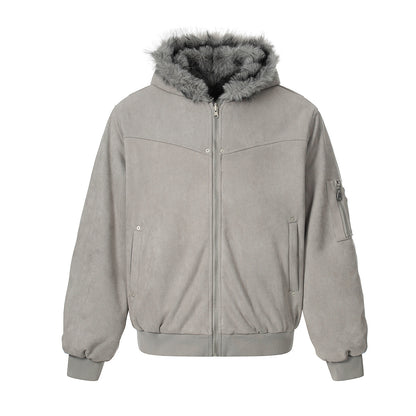 Doudoune Fur Reversible - Gris