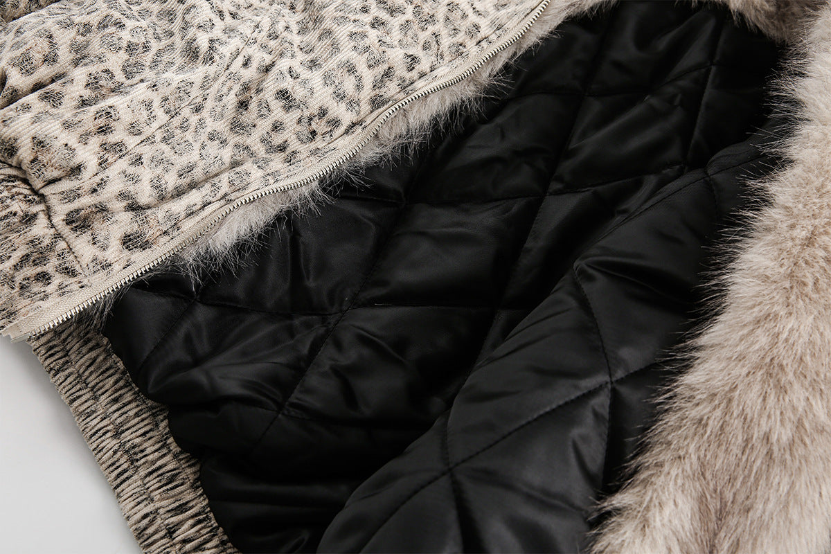 Doudoune Fur Leopard