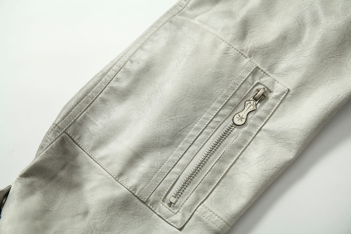 Jacket cuir teinté Wasteland