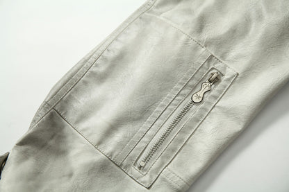Jacket cuir teinté Wasteland