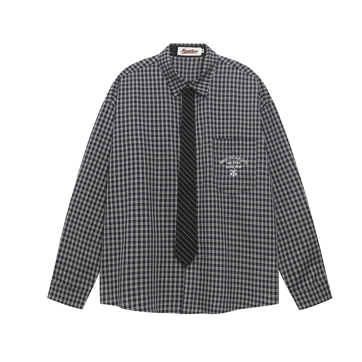 Chemise Vintaged à Carreaux Tied