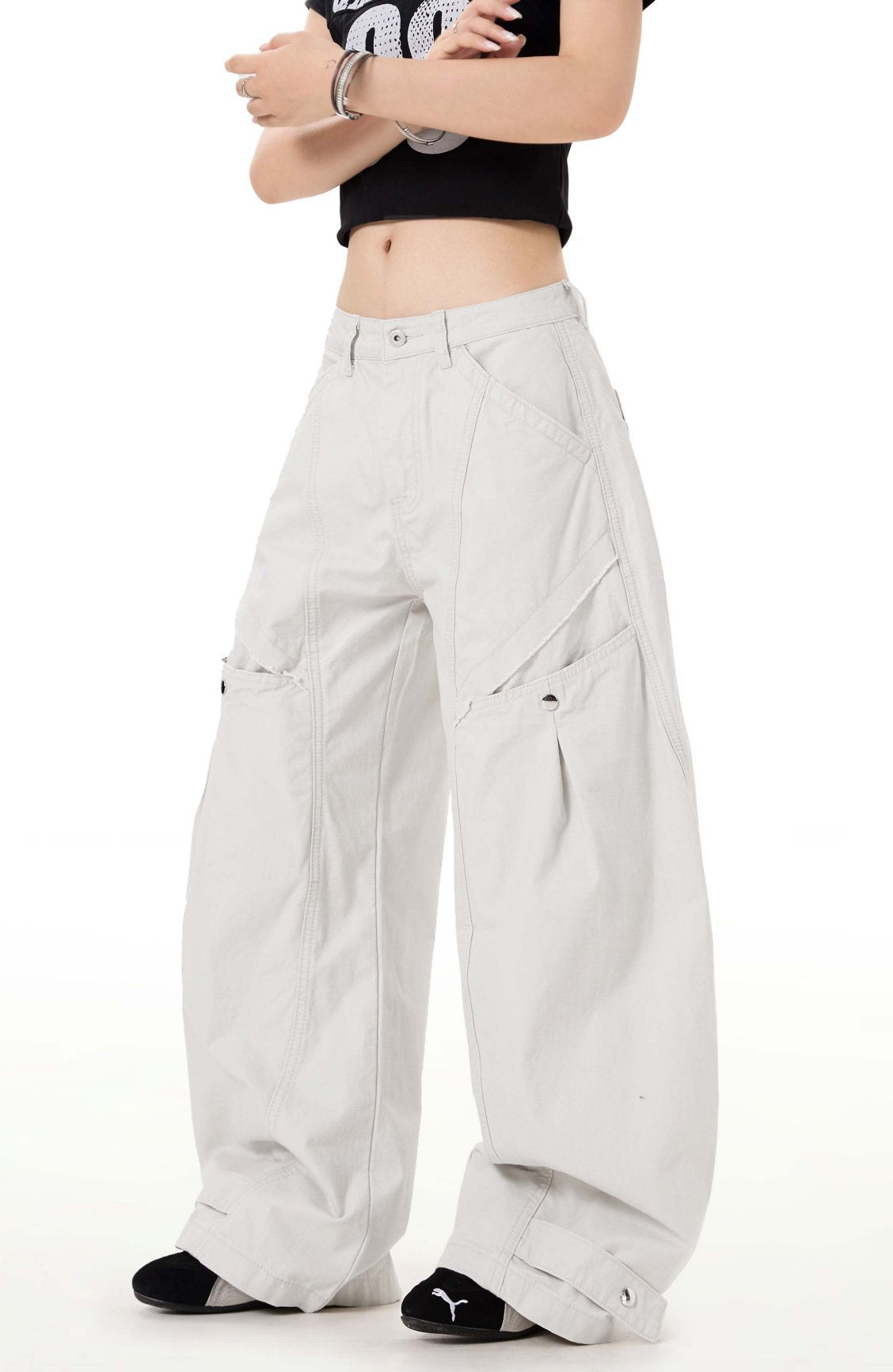 Jean Over-Cut Blanc