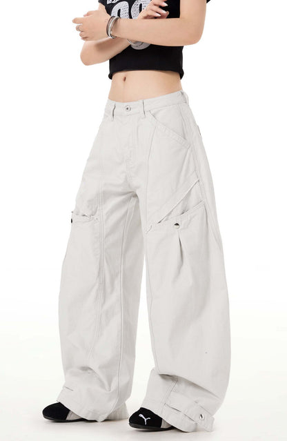 Jean Over-Cut Blanc