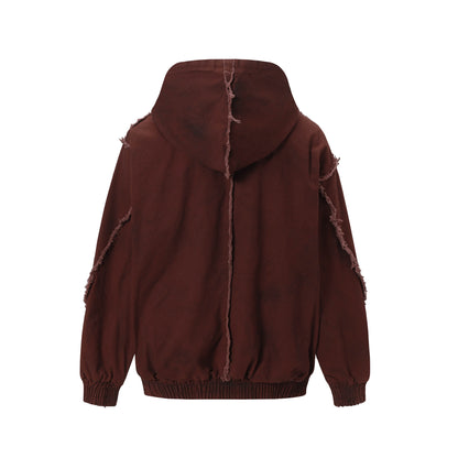 Zip Distressed Rouge