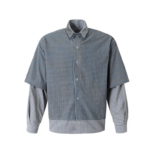 Chemise Double-Layered à carreaux