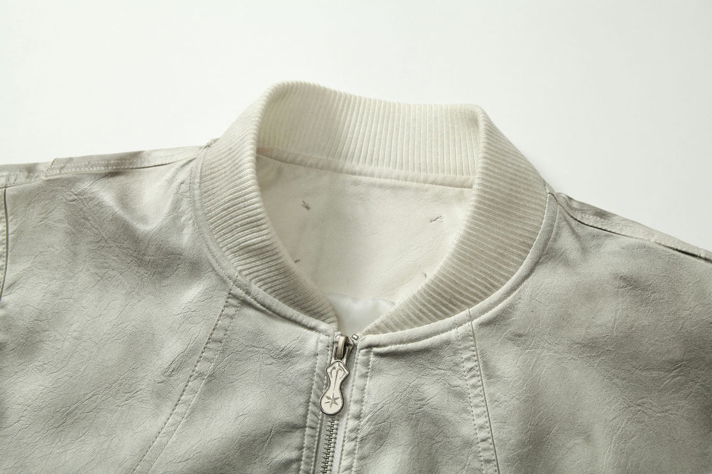 Jacket cuir teinté Wasteland