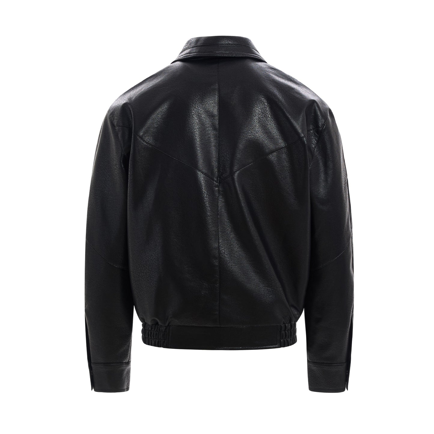 Jacket Bomber cuir Aviateur - Noir