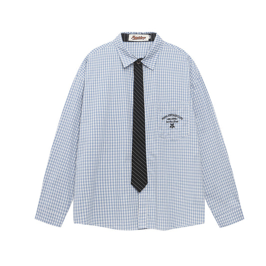 Chemise Vintaged à Carreaux Tied