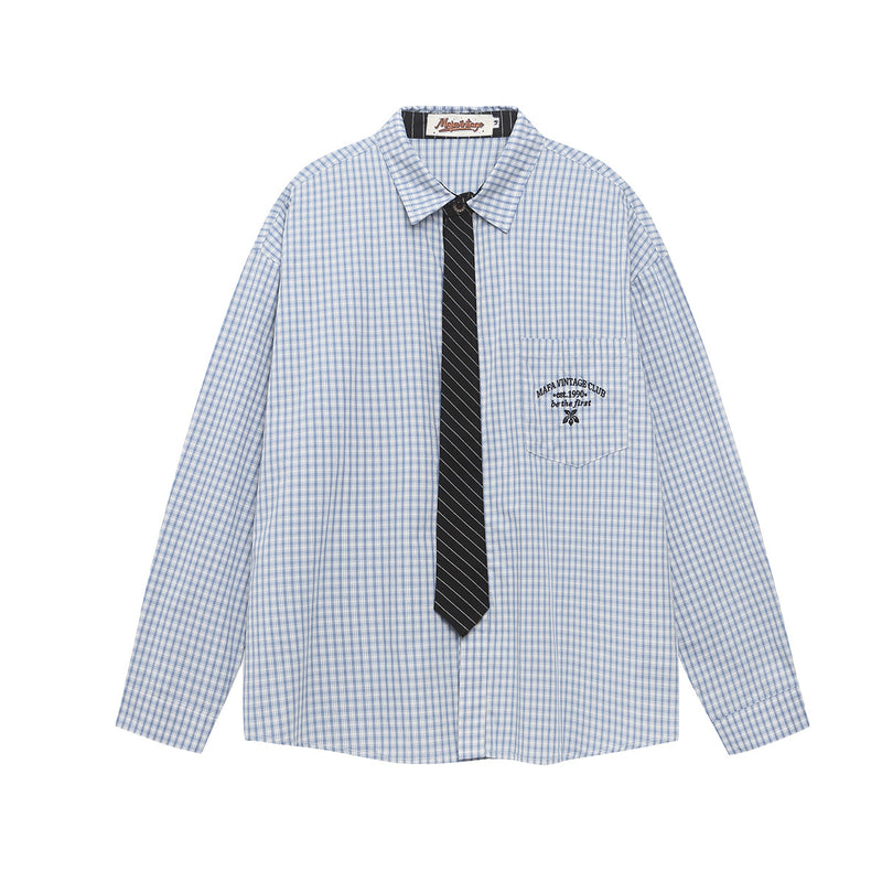 Chemise Vintaged à Carreaux Tied