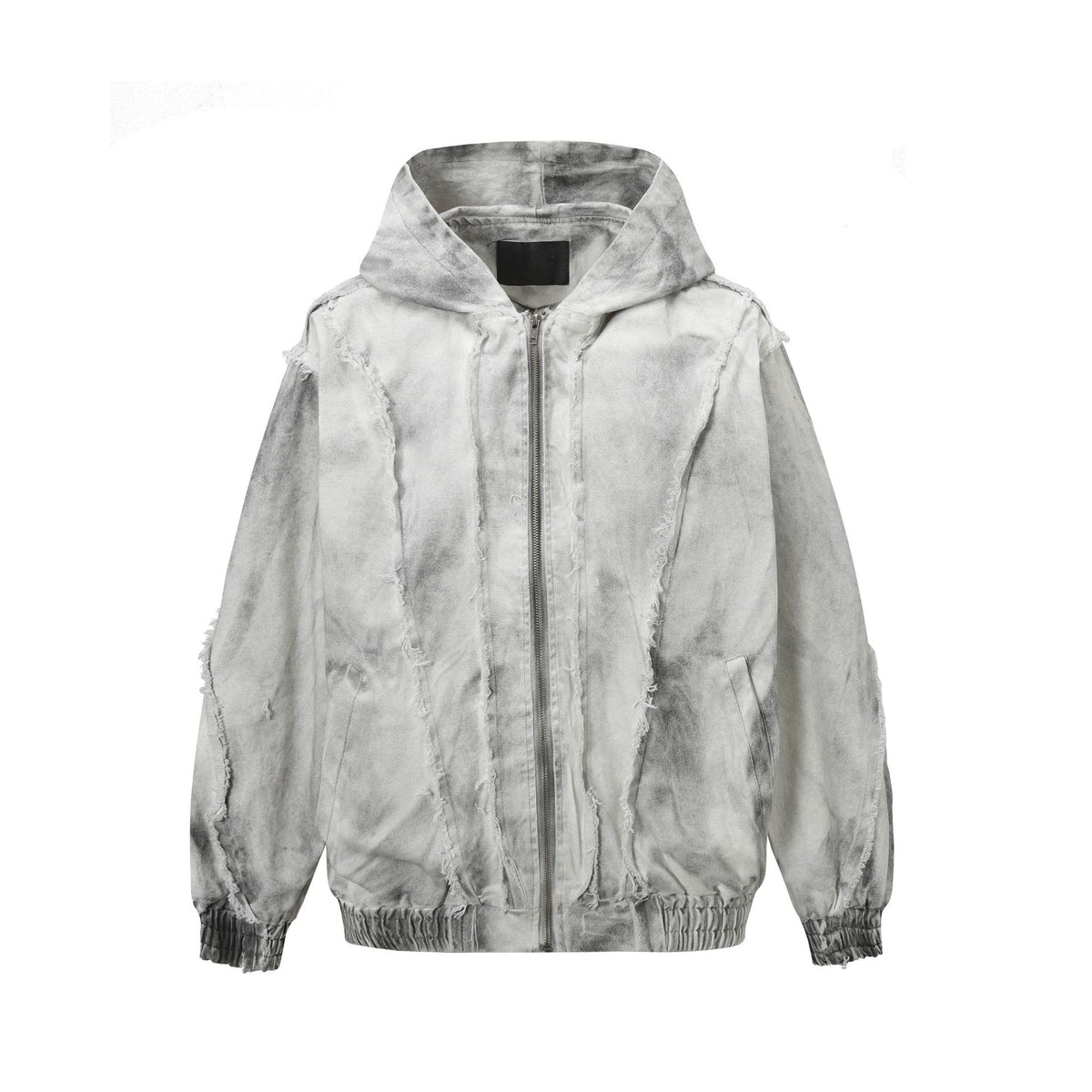Zip Distressed Gris