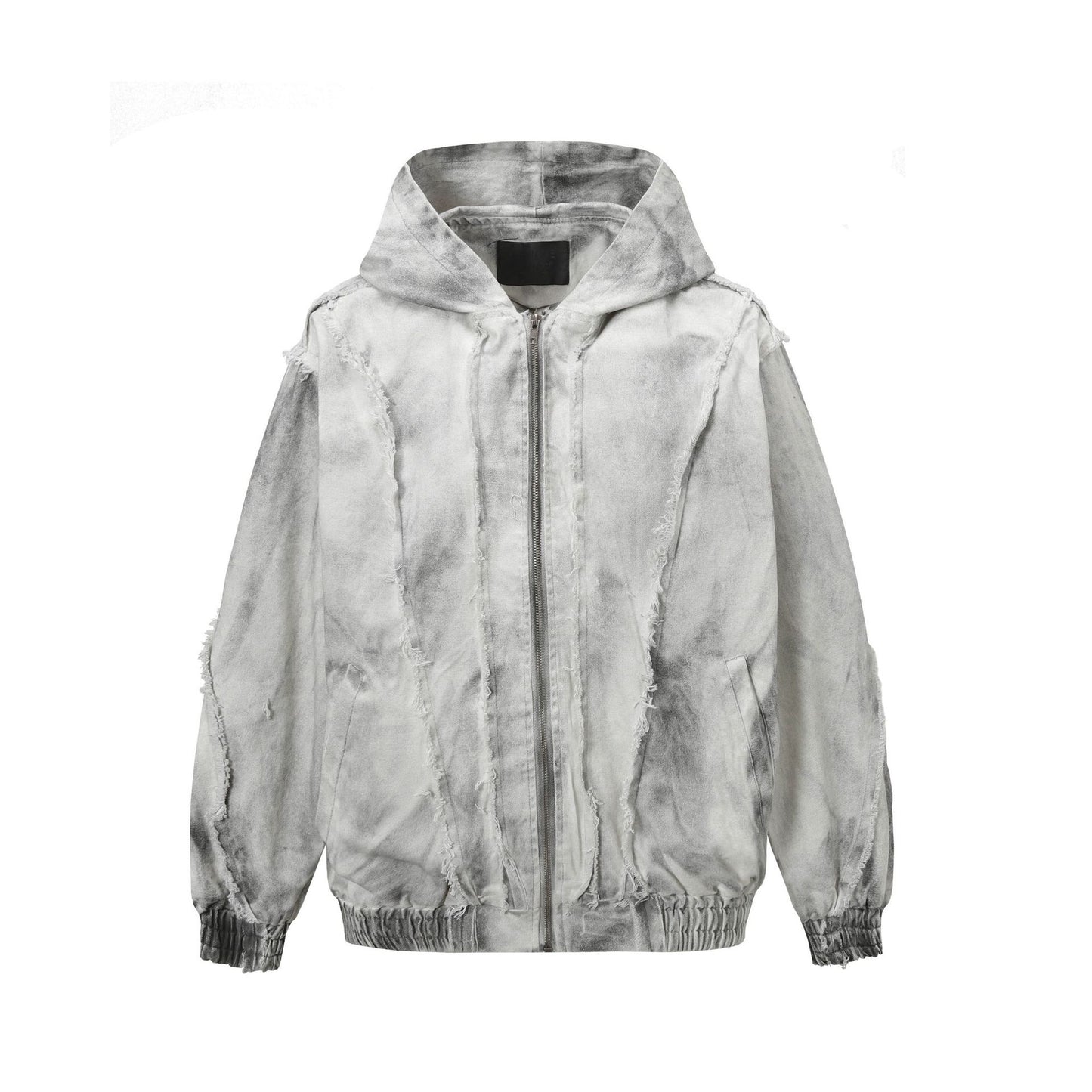 Zip Distressed Gris
