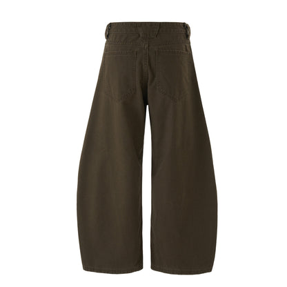 Jean Over-Sized Marron