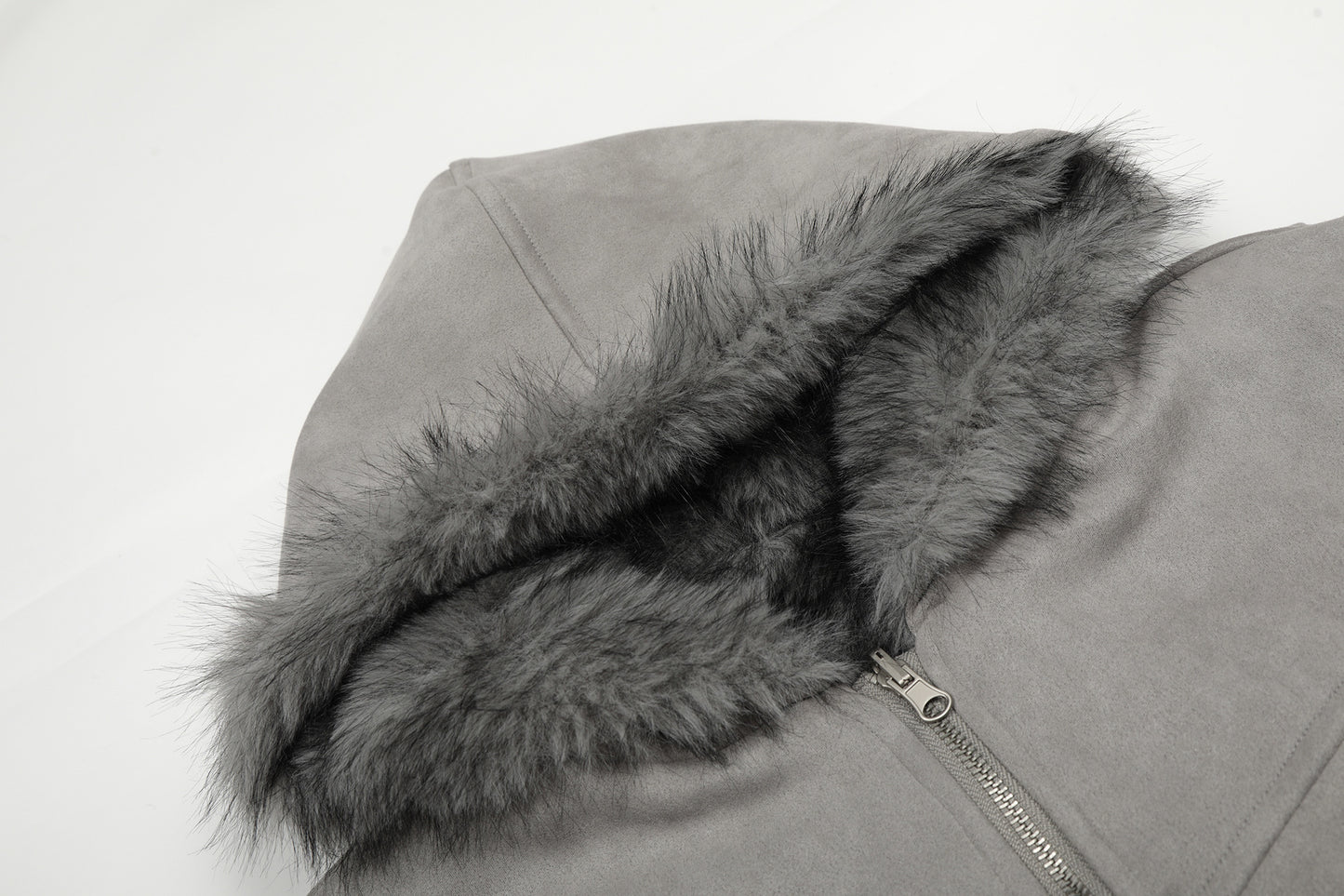 Doudoune Fur Reversible - Gris