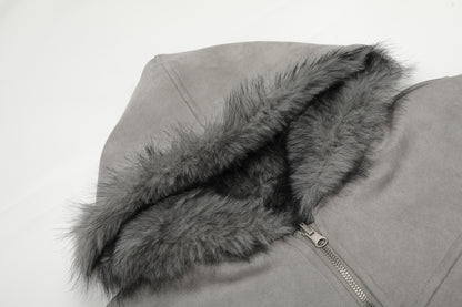 Doudoune Fur Reversible - Gris