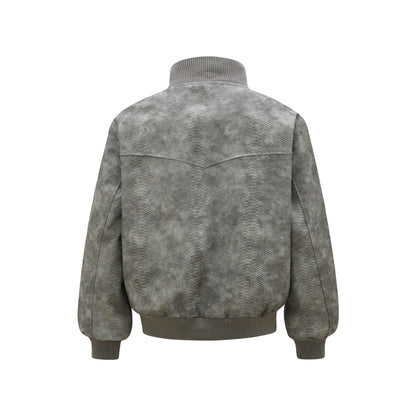 Jacket cuir Pythoned