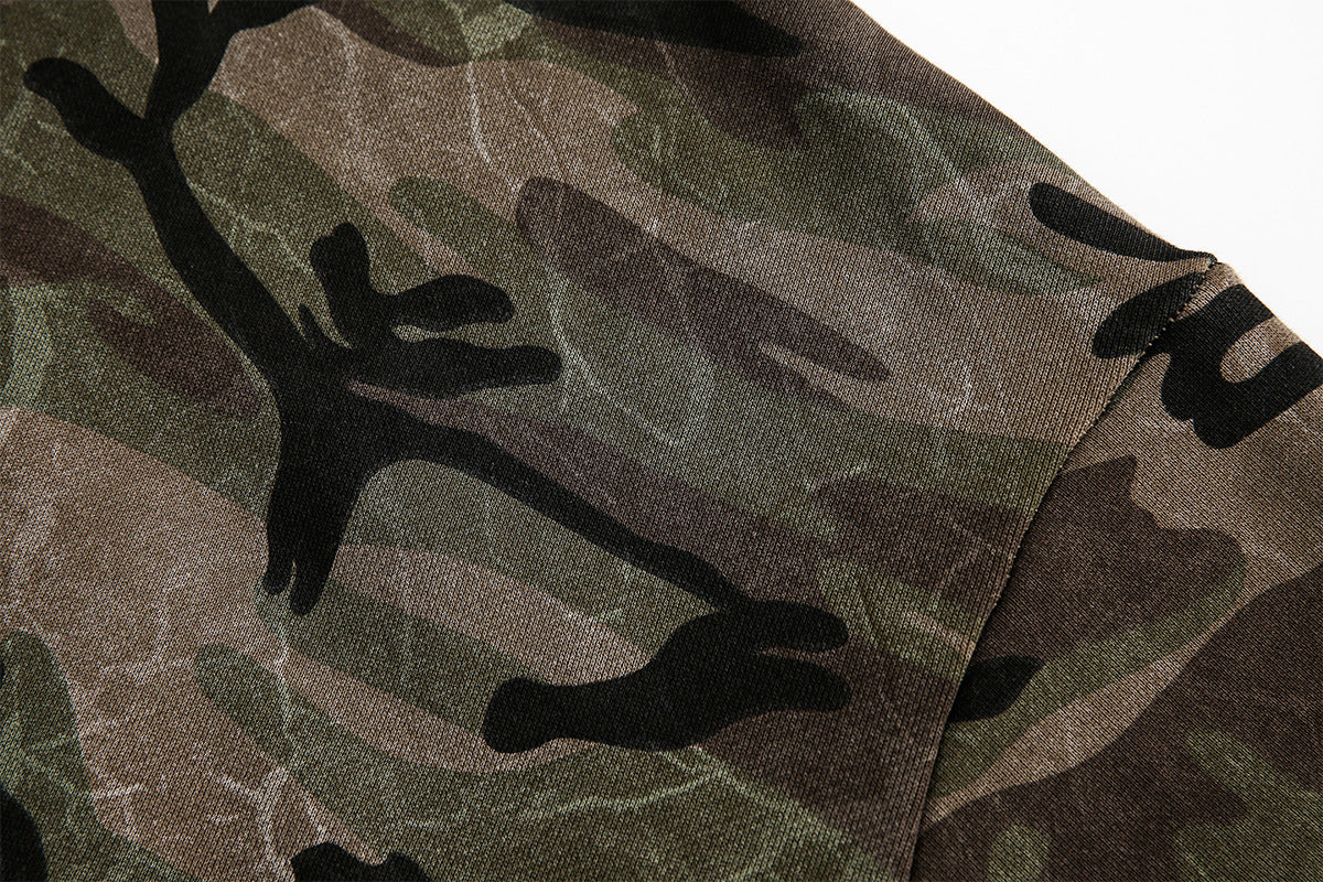 Zip Camo Bomber