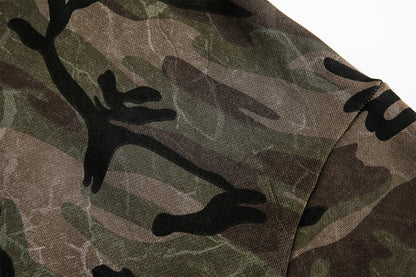Zip Camo Bomber