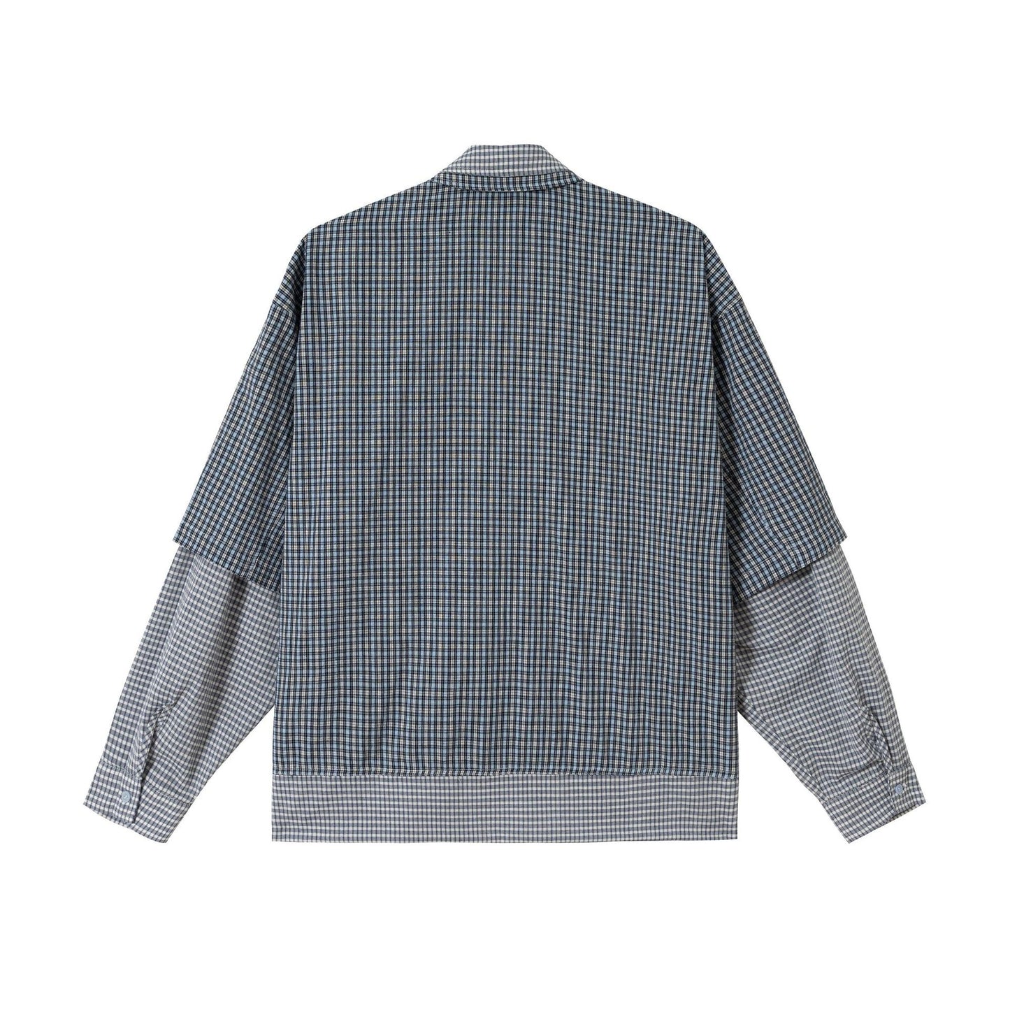 Chemise Double-Layered à carreaux