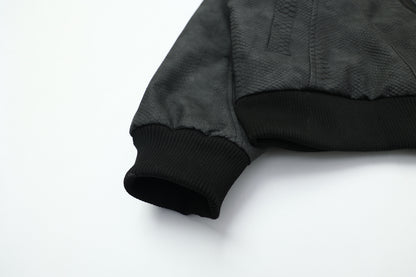 Jacket cuir Pythoned