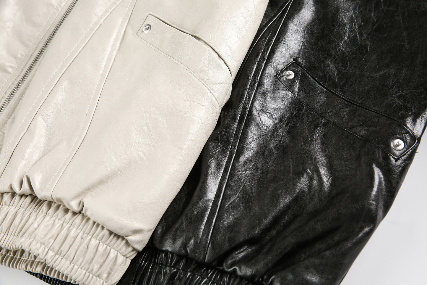 Jacket cuir Ryflect Noir