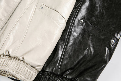 Jacket cuir Ryflect Noir