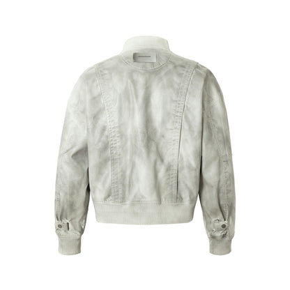 Jacket cuir teinté Wasteland