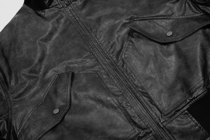 Jacket Bomber cuir Enframed