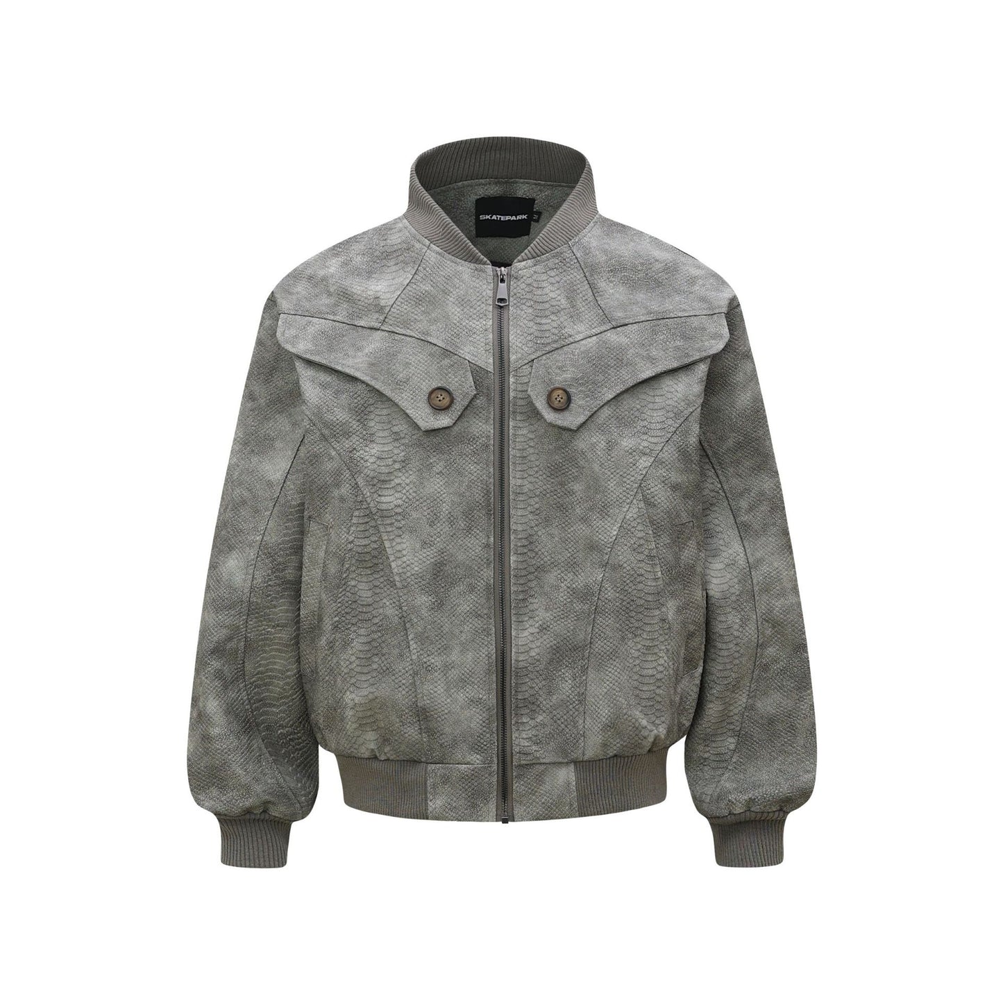 Jacket cuir Pythoned