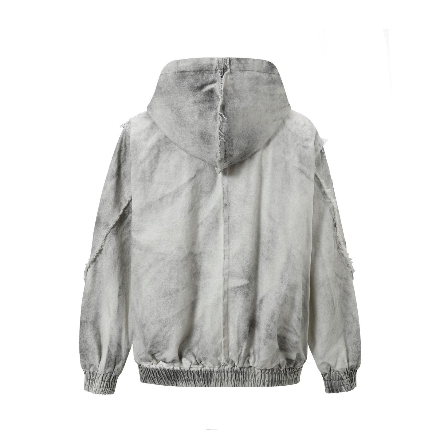 Zip Distressed Gris