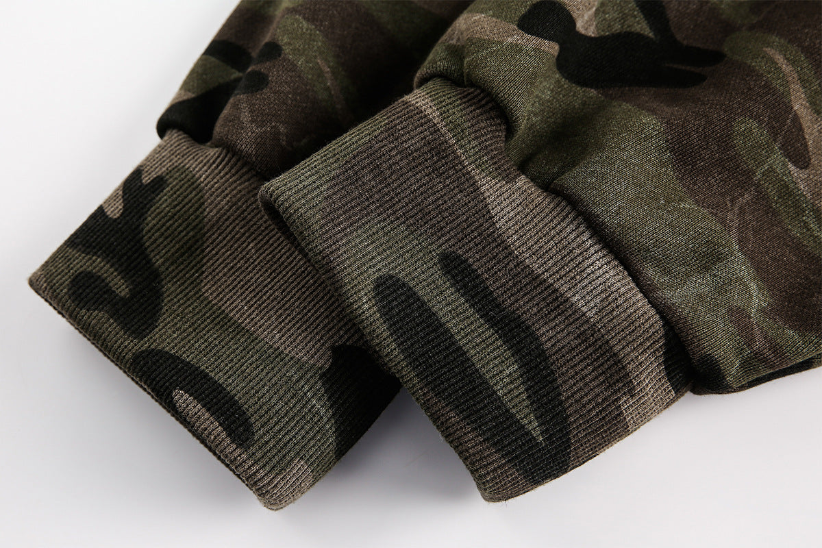 Zip Camo Bomber