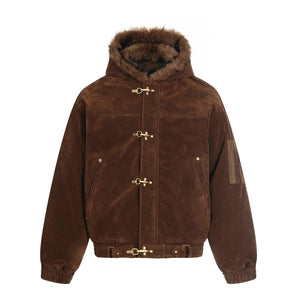 Doudoune Fur Suede Clipée