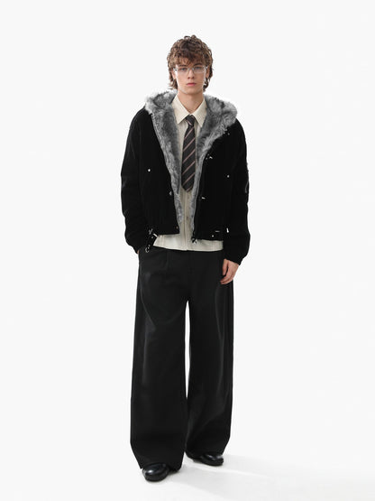 Doudoune Fur Suede Clipée