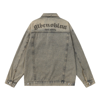 Jacket Vintaged Distressed Denim