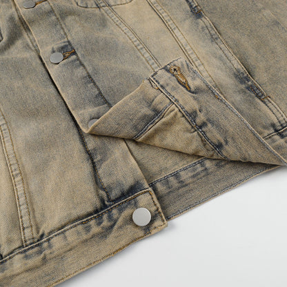 Jacket Vintaged Distressed Denim