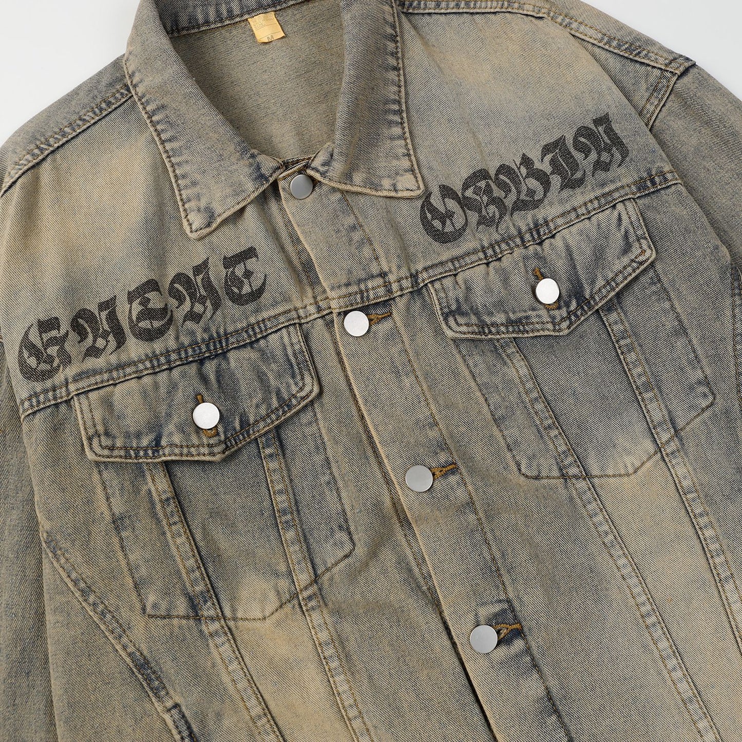 Jacket Vintaged Distressed Denim