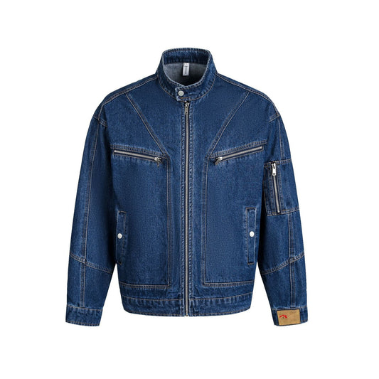 Jacket Denim Bleu Cobalt