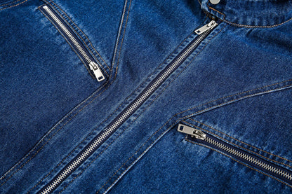 Jacket Denim Bleu Cobalt