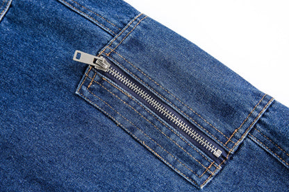 Jacket Denim Bleu Cobalt