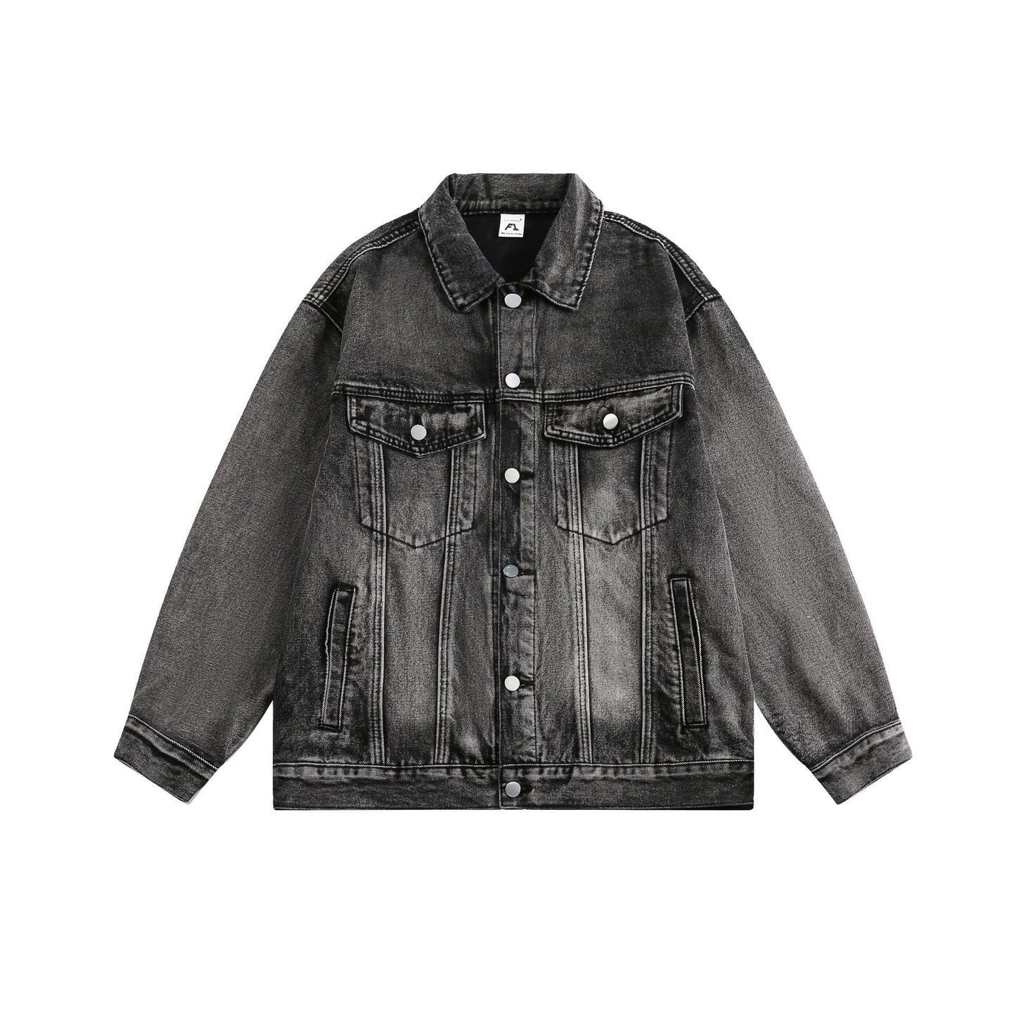 Jacket Délavée Distressed Denim