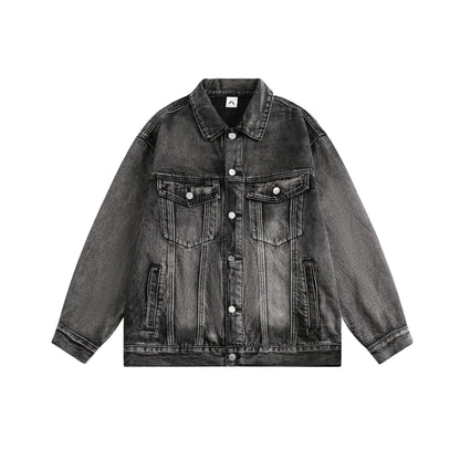 Jacket Délavée Distressed Denim