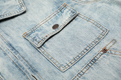 Jacket StoneWashed Denim Bleu