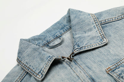 Jacket StoneWashed Denim Bleu